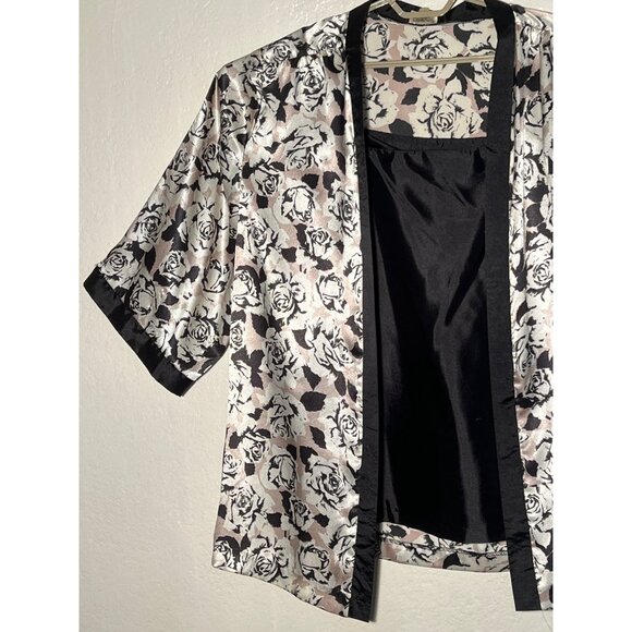 VTG  Edith Martin California Women 2 Piece Cardigan Tank Career Whimsy Goth USA - Picture 12 of 16